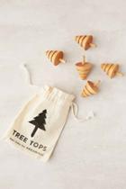 Urban Outfitters Areaware Tree Tops Set,brown,one Size