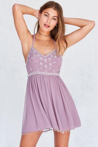 Kimchi Blue Snow Queen Embellished Mini Dress