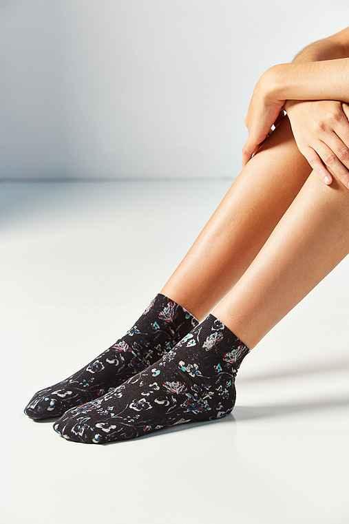 Urban Outfitters Out From Under Basic Trouser Sock 3 Pack,black Multi,one Size