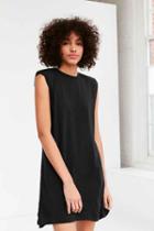 Urban Outfitters Silence + Noise Rolled Cuff Muscle Tee Dress,black,l