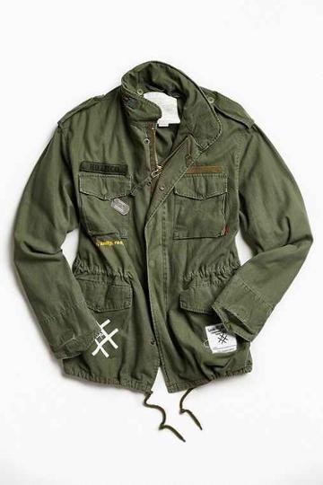 Urban Outfitters Rothco X Lucid Fc M-65 Field Jacket,olive,xl