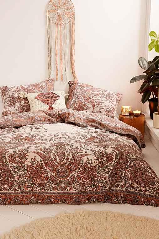 Urban Outfitters Oriel Medallion Duvet Cover,cream,twin Xl