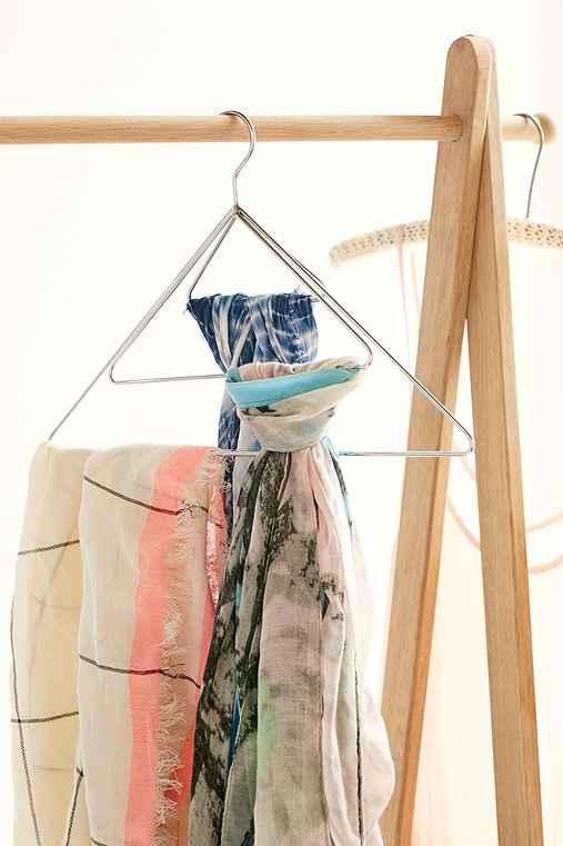 Urban Outfitters Trinity Scarf Hanger,silver,one Size