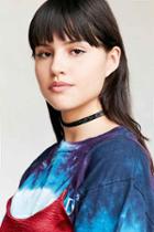 Urban Outfitters Bianca Glitter Choker Necklace,black,one Size