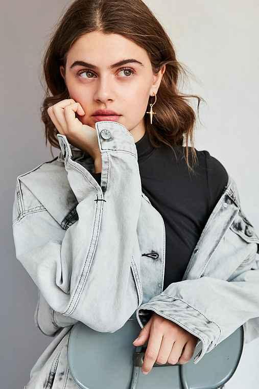Urban Outfitters Luv Aj Hoop Earring,gold,one Size