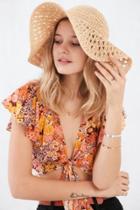 Kimchi Blue Sun Daze Straw Floppy Hat