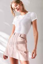 Urban Outfitters Bdg Twill Utility Mini Skirt,peach,l