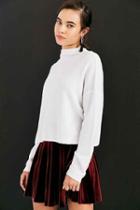 Urban Outfitters Silence + Noise Johnny Mock Neck Sweater,ivory,l