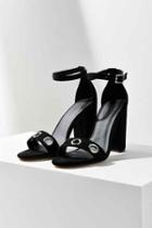 Urban Outfitters Thin Ankle Strap Grommet Heel,black,7