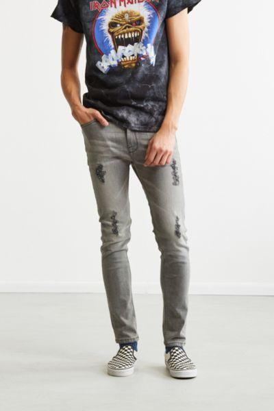 Bdg Destructed Grey Super Skinny Jean
