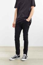 Urban Outfitters Neuw Busted Black Hell Skinny Jean,washed Black,31