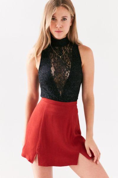 Urban Outfitters Kimchi Blue Millicent Lace Mock-neck Tank Top