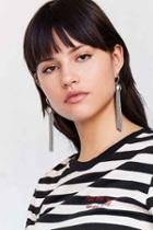 Urban Outfitters Luv Aj Baroque Tassel Earring,silver,one Size