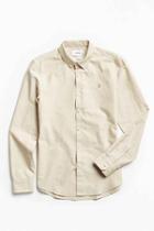 Urban Outfitters Farah Brewer Button-down Shirt,olive,xl