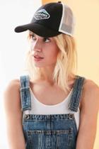 Urban Outfitters Patagonia Fitz Roy Crest Lopro Trucker Hat,black,one Size