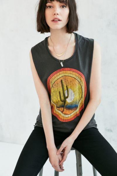 Midnight Rider Cactus Sunset Muscle Tee