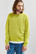 Urban Outfitters Uo Classic Twist Crew Neck Sweater,yellow,xl