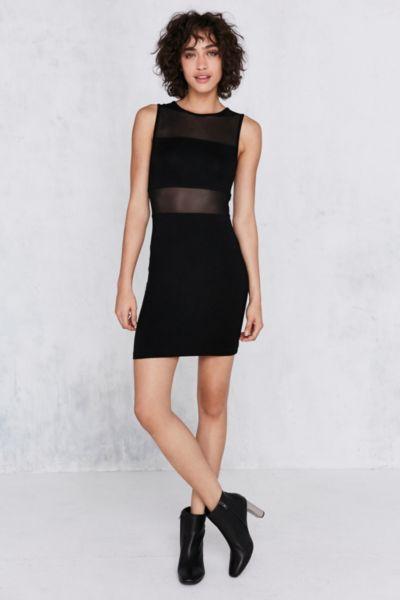 Urban Outfitters Silence + Noise Mesh Bandeau Bodycon Mini Dress