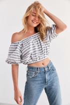 Sir The Label Marlo Off-the-shoulder Striped Top