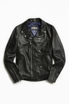 Schott X Uo Stonewashed Pebbled Leather Perfecto Jacket