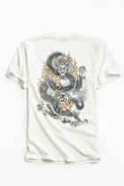Urban Outfitters Stussy Fire Dragon Tee,white,l