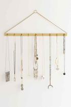 Urban Outfitters Camille Hanging Jewelry Storage Bar,gold,one Size