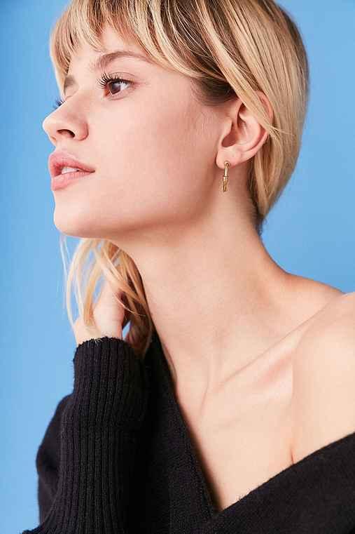 Urban Outfitters Aria Hoop Earring Set,dark Yellow,one Size