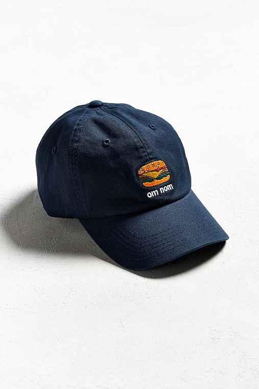 Urban Outfitters Burger Nom Baseball Hat,navy,one Size