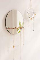 Urban Outfitters Shapes Hanging Mirror + Jewelry Storage,clear,one Size