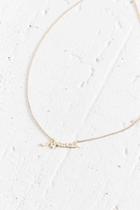 Urban Outfitters Zodiac Nameplate Necklace,aquarius,one Size