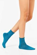 Urban Outfitters Out From Under Sparkle Party Anklet Sock,turquoise,one Size