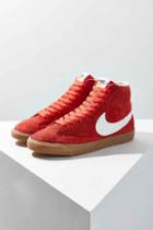 Urban Outfitters Nike Blazer Mid Vintage Suede Sneaker,orange,8.5