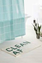 Urban Outfitters Clean Af Bath Mat,green,one Size