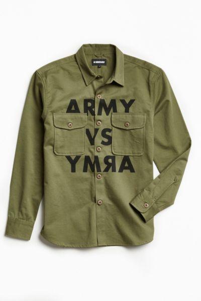 Urban Outfitters Undefeated Army Print Over Shirt