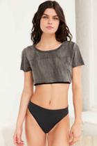 Urban Outfitters Out From Under Extreme Cropped Tee,black,l