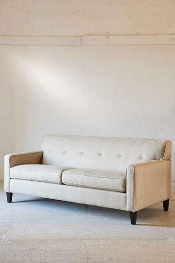 Urban Outfitters Ethan Marled Tweed Sofa,cream Multi,one Size