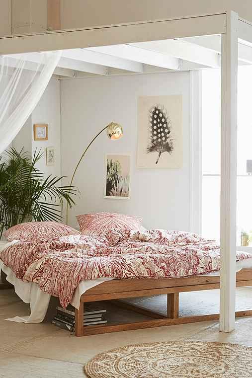 Urban Outfitters Morey Platform Bed,brown,full
