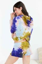 Urban Outfitters Out From Under Cross My Heart Hoodie Sweatshirt,multi,xs