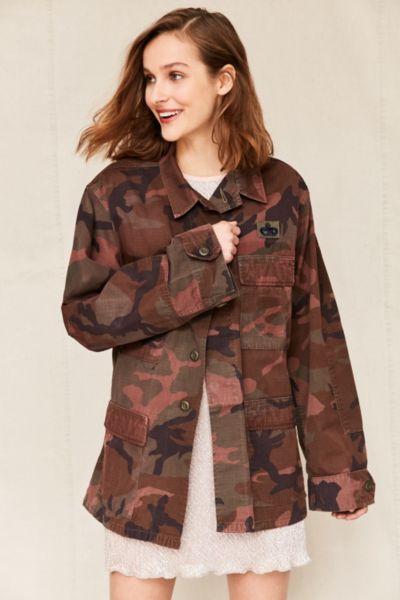 Urban Renewal Vintage Overdyed Woodland Shirt Jacket
