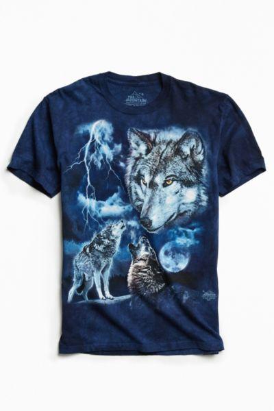 Urban Outfitters Tie-dye Wolf Tee