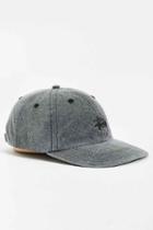 Urban Outfitters Stussy Signature Strapback Hat,washed Black,one Size