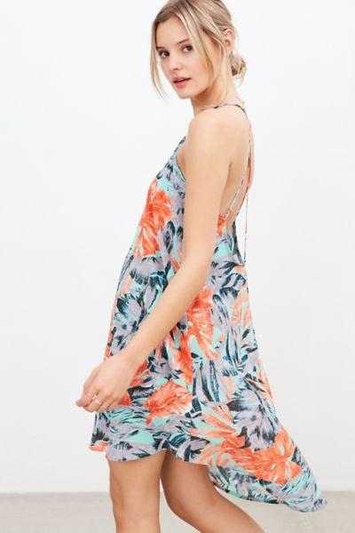 Ecote V-neck Strappy-back High/low Dress