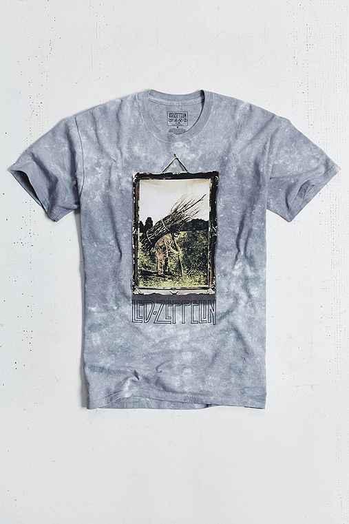 Urban Outfitters Led Zeppelin Tie-dye Tee,grey,xl