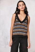 Urban Outfitters Ecote Asher Stripe-stitch Sweater Tank Top