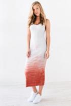 Urban Outfitters Ecote Weeping Willow Dip-dye Midi Dress