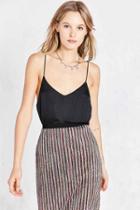 Urban Outfitters Silence + Noise Sky Satin Cami,black,m