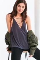 Urban Outfitters Silence + Noise Farin Deep-v Chain Strap Cami
