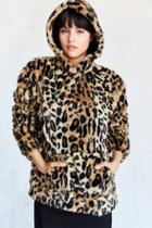 Urban Outfitters Silence + Noise Tabby Faux Fur Popover Jacket
