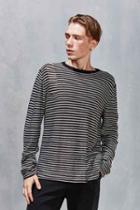 Urban Outfitters Cheap Monday Stripe Knit Sweater,charcoal,xl