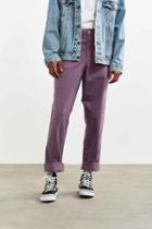 Urban Outfitters Uo Easton Straight Chino Pant,lavender,34/32